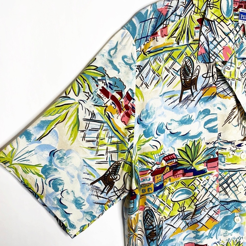 Vintage Woman's Pendleton Rayon Tropical Hawaiian Shirt (14) - Picture 3 of 9